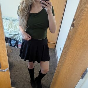 American Eagle Pleated Knit Skirt size XL long